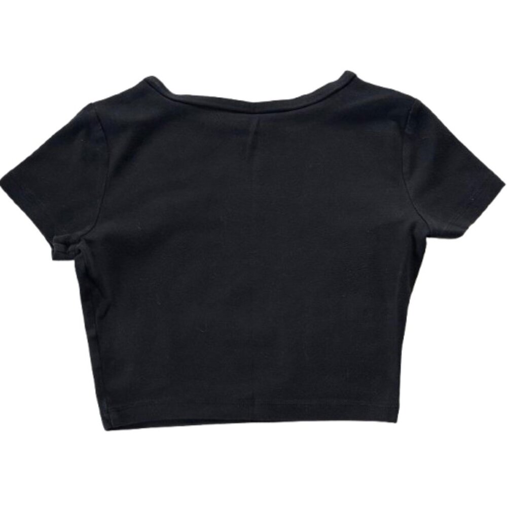 🖤 Wild Fable Black Cropped Baby Tee 🖤 - Picture 2 of 5